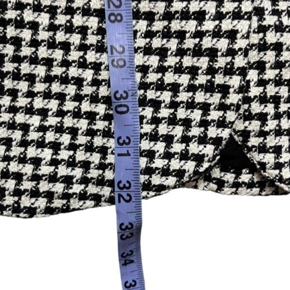 NWT Zara Houndstooth Blazer Dress Black / White 8342/334 Women Size XS - Picture 9 of 16
